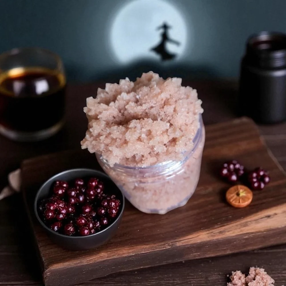 Witches Wine Pink Himalayan Luxurious Salt Exfoliating Scrub Orchid & Vine